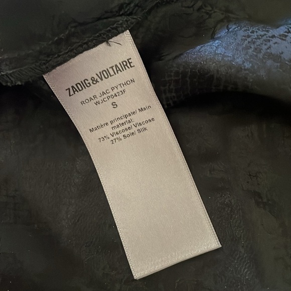 ZADIG & VOLTAIRE Roar Jac Python Jacquard Woven Maxi Silk Blend Dress Size Small - Picture 9 of 12